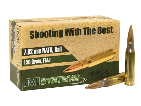 IMI M80 7.62x51mm NATO Ammo 150 Grain Full Metal Jacket